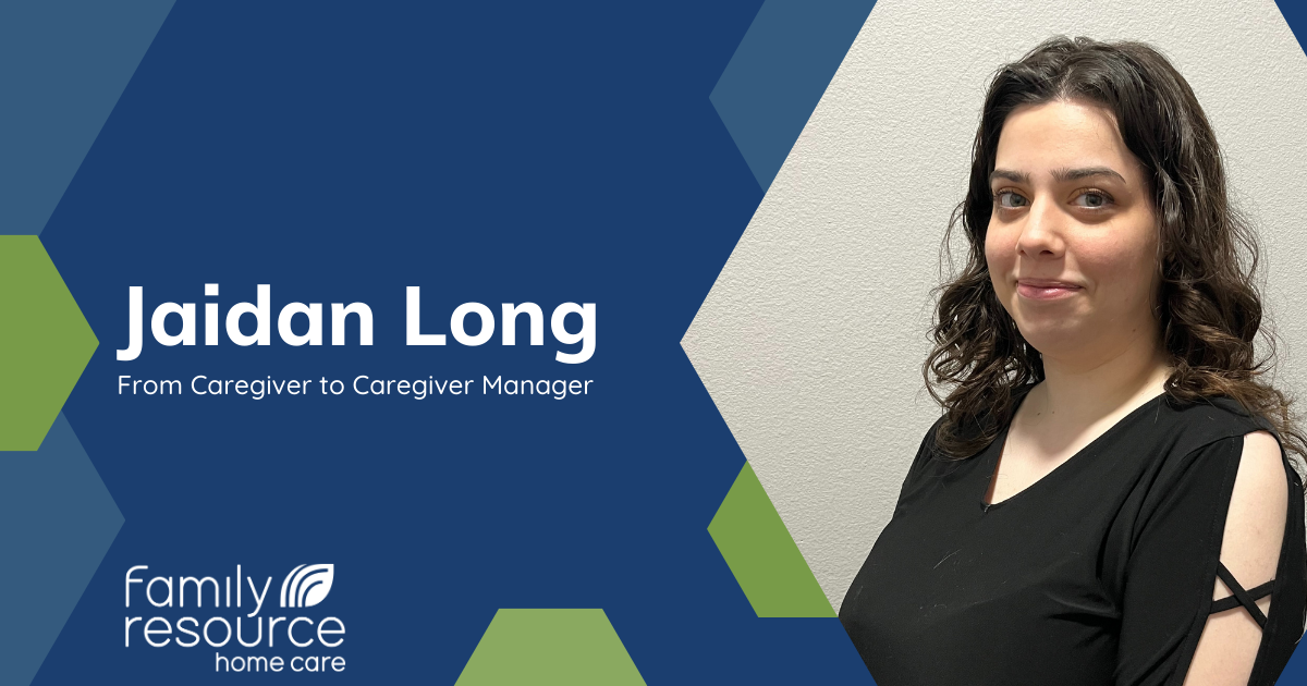 Jaidan Long from caregiver to caregiver manager