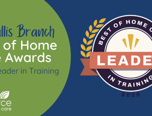 FRHC’s Corvallis/Albany Branch won Corvallis Best of Home Care Leader in Training Award